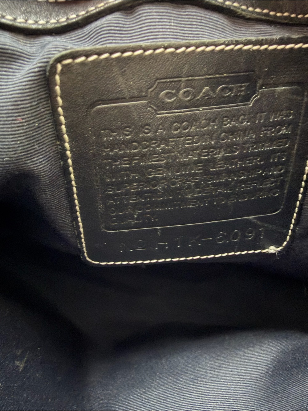 Y2K Coach Hamptons Black Signature Jacquard Shoulder Bag with Silver Hardware - Picture 7 of 10